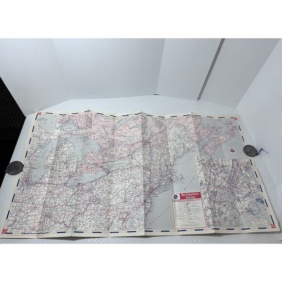 Vintage Standard Amoco Oil Company Central United States Map Advertising - Picture 3 of 13